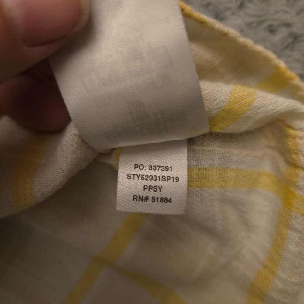 Patagonia Mens Organic Cotton Shirt XL Yellow Plaid Short Sleeve Western Style - Picture 10 of 12